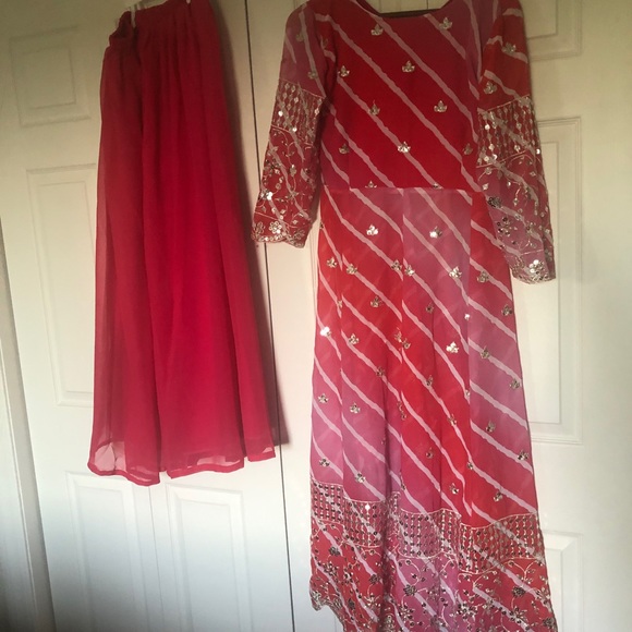 Red and pink palazzo Kurt I - Picture 3 of 3